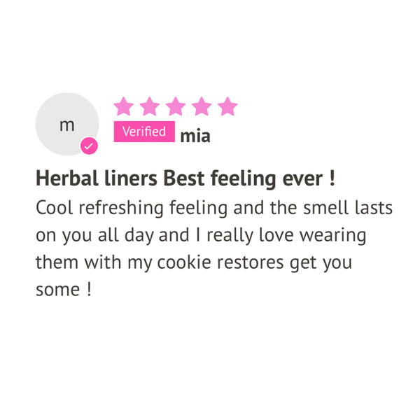 Cookie Herbal Pantyliners