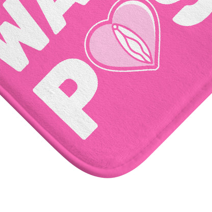 Wash Ya P()ssy (Pink) - Bathroom Mat