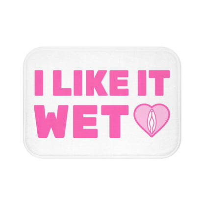 bathroom mat  I Like It Wet (White)