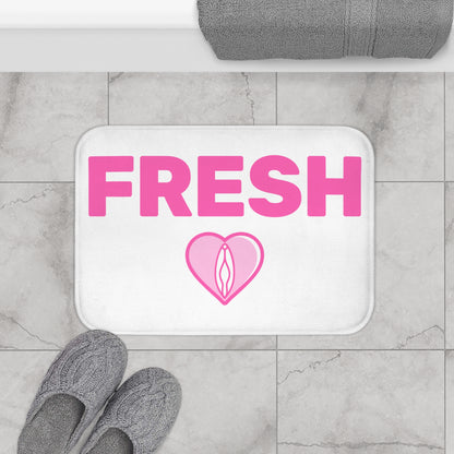 FRESH (White) - Bathroom Mat