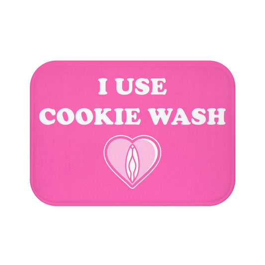 I Use Cookie Wash (Pink) - Bathroom Mat