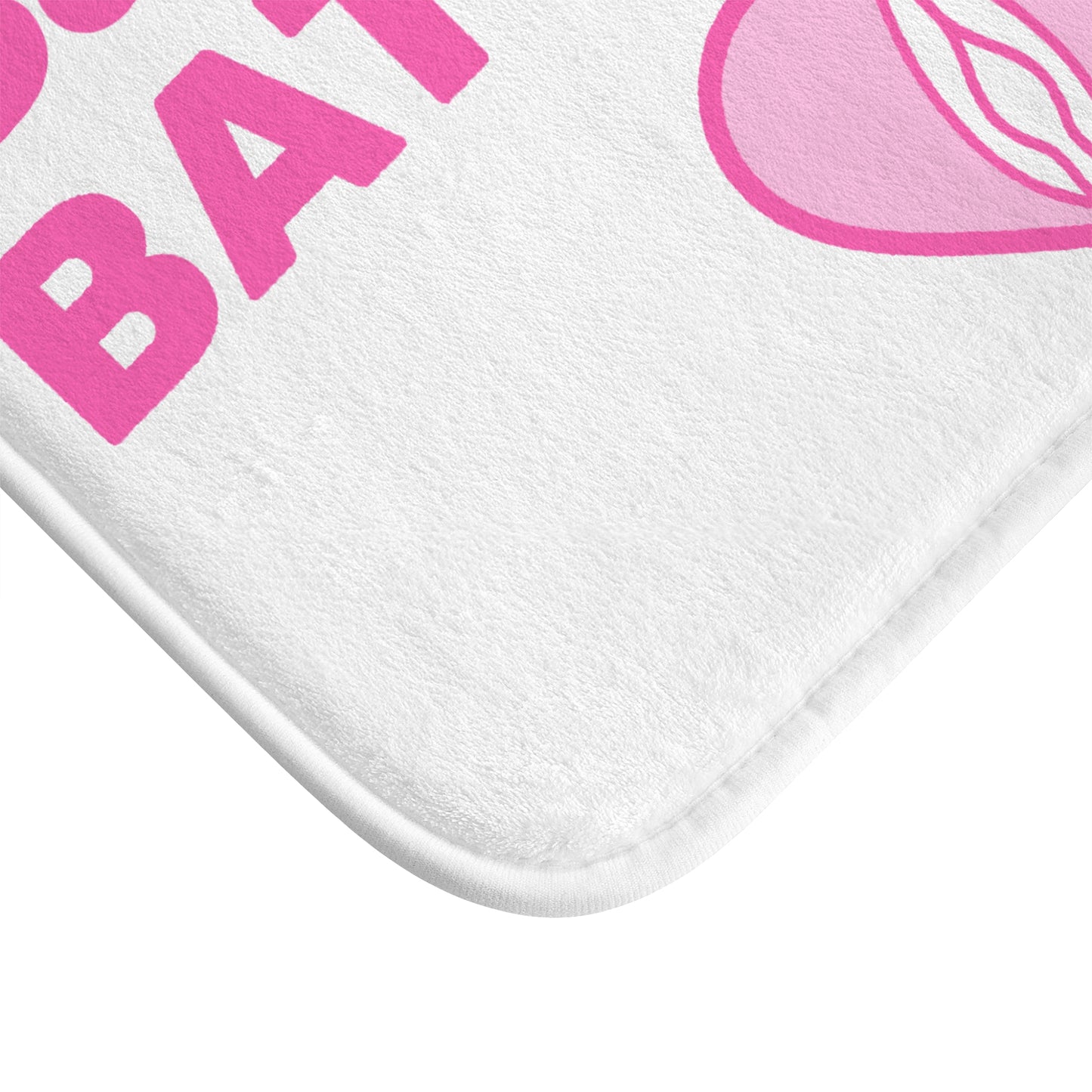 Bad B*tch Bathroom (White) - Bathroom Mat