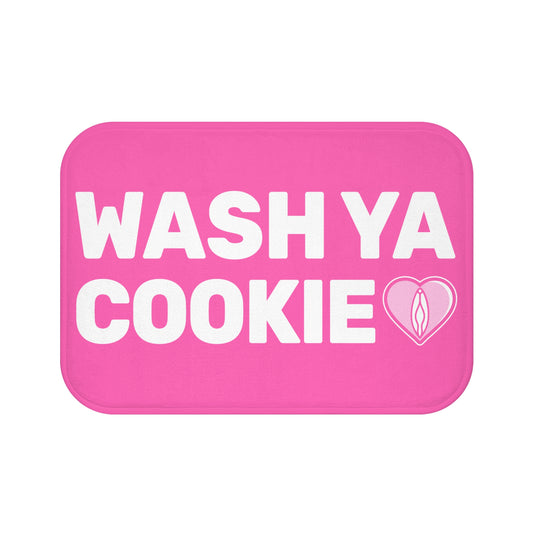 Wash Ya Cookie (Pink) - Bathroom Mat