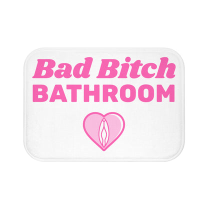 Bad B*tch Bathroom (White) - Bathroom Mat